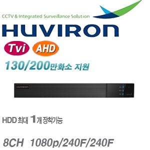 [올인원 TVI/AHD 2M 8CH DVR +1ip] SK-TA08H (하이커넥트 이용가능 1:1 신제품교환AS)