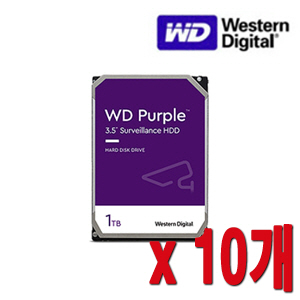 [HDD-1TB] [웨스턴디지털 퍼플 Purple] 하드디스크 - 3년무상AS 1000GB [1테라 1Tera] -- 10개 묶음 이벤트할인상품 [100% 재고보유판매/당일발송/성남 방문수령가능]