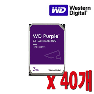 [HDD-3TB] [웨스턴디지털 퍼플 Purple] 하드디스크 - 3년무상AS WD30PURZ 3000GB [3테라 3Tera] -- 40개 묶음 이벤트할인상품 [100% 재고보유판매/당일발송/성남 방문수령가능]